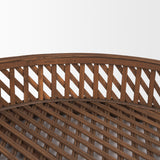 Thala Medium Brown Round Wicker Tray (Set of 2) - Ornate Home