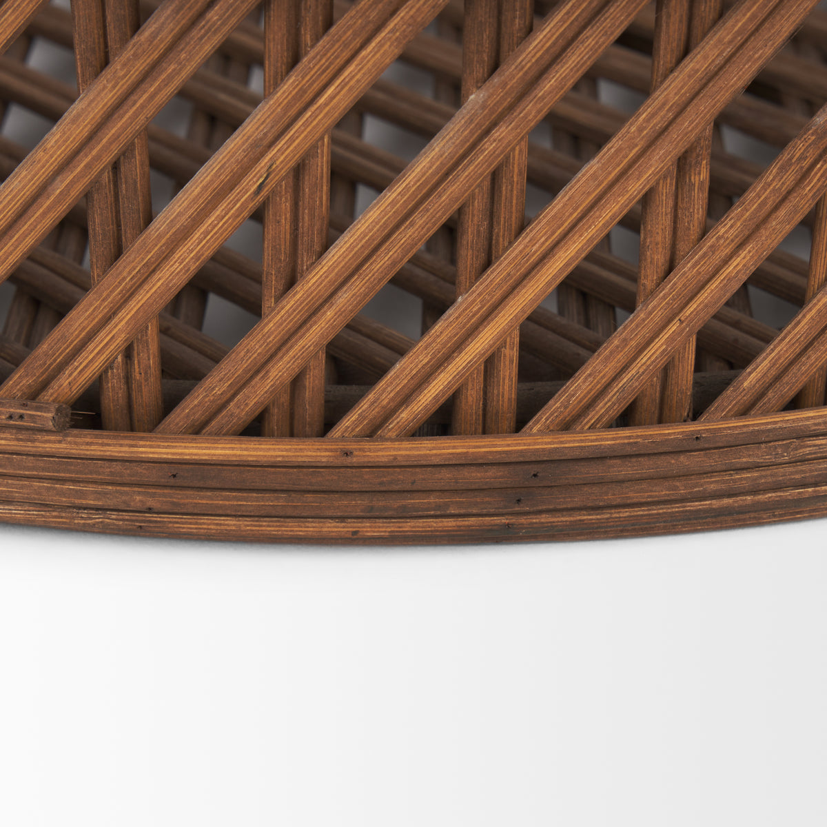 Thala Medium Brown Round Wicker Tray (Set of 2) - Ornate Home