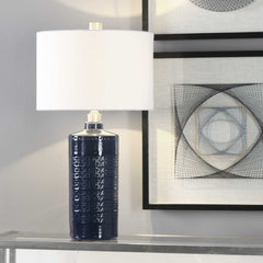 Thalia Blue Royal Table Lamp - Ornate Home