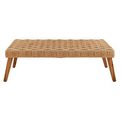 Thames Natural Outdoor Patio Wicker Outdoor Patio Rattan Coffee Table - Ornate Home