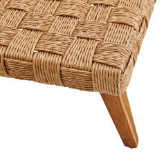 Thames Natural Outdoor Patio Wicker Outdoor Patio Rattan Coffee Table - Ornate Home