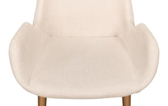 Thao White Linen Gold Legs Chair - Ornate Home