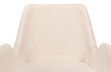 Thao White Linen Gold Legs Chair - Ornate Home