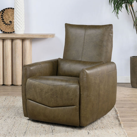 Thaya Earth Brown Power Recliner Chair - Ornate Home