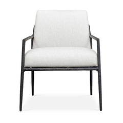 Thayer Bronze/White Outdoor Upholstered Lounge Chair - Ornate Home