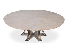 Tower Jupe Grey Dining Table - Ornate Home