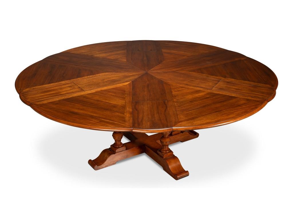 Walnut Jupe Brown Large Dining Table - Ornate Home