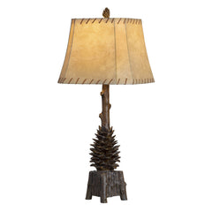The Standing Pinecone Brown Table Lamp (Set of 2) - Ornate Home
