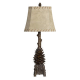 The Standing Pinecone Brown Table Lamp (Set of 2) - Ornate Home