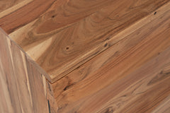 The Wave Brown 3 Door Accent Cabinet - Ornate Home