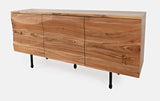 The Wave Brown 3 Door Accent Cabinet - Ornate Home