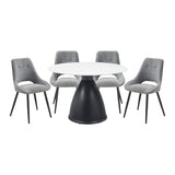 Thea Gray 5pc Dining Set - Ornate Home