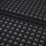 Thea Matte Black Wicker Trays (Set of 2) - Ornate Home