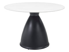 Thea White / Black Dining Table - Ornate Home