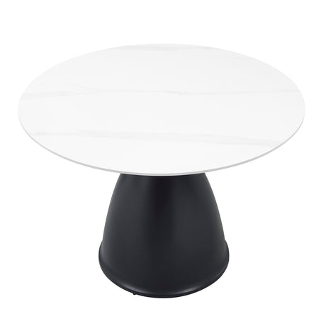 Thea White / Black Dining Table - Ornate Home
