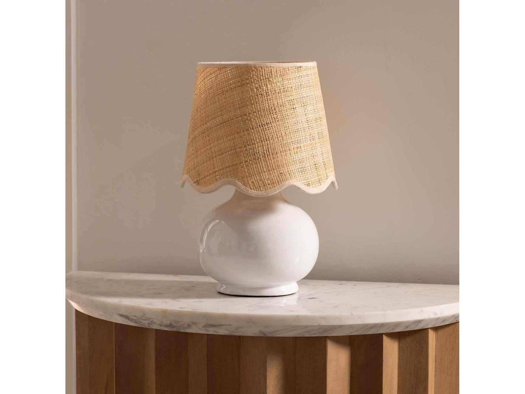 Theisseil Beige Table Lamp - Ornate Home