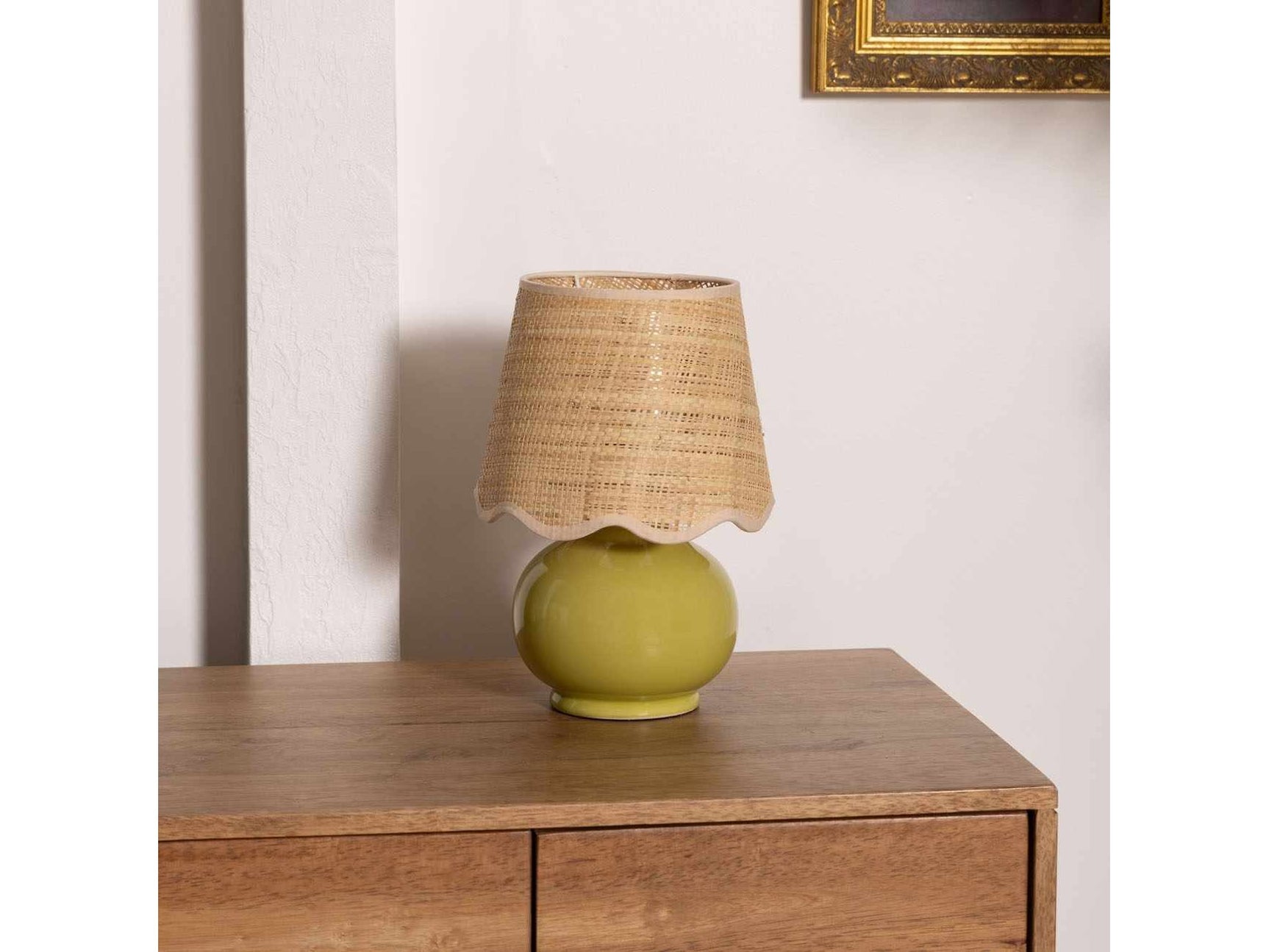 Theisseil Olive Green Table Lamp - Ornate Home