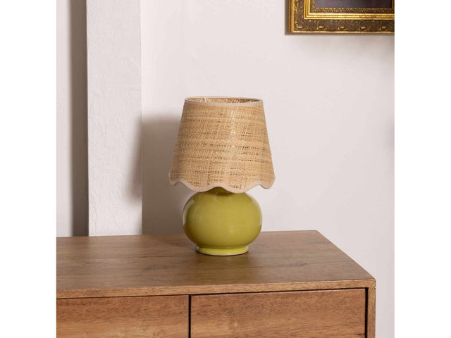 Theisseil Olive Green Table Lamp - Ornate Home