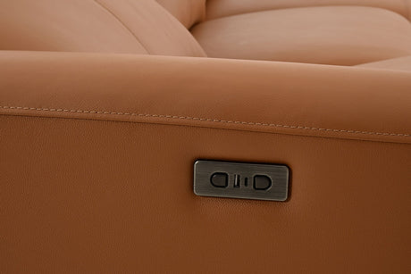 Themis Brown Clay Power Sectional - Ornate Home