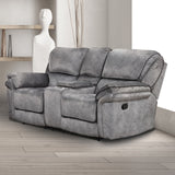 Themis Gray Sofa & Loveseat - Ornate Home