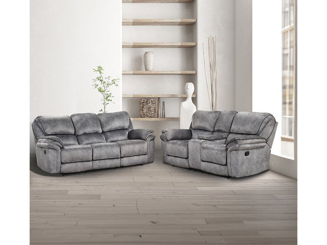 Themis Gray Sofa & Loveseat - Ornate Home
