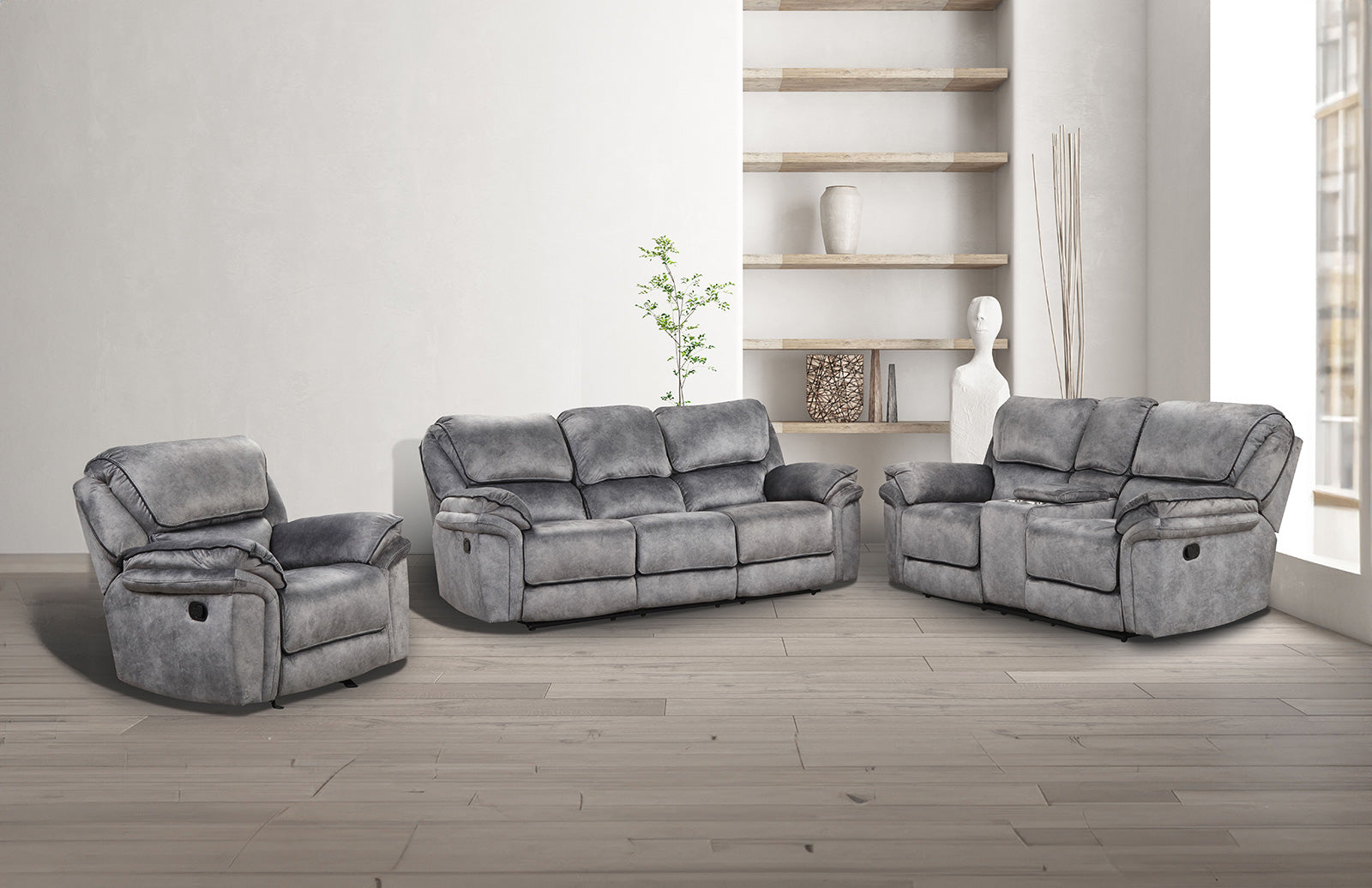 Themis Gray Sofa - Ornate Home