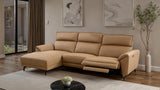 Themis Light Brown Power Sectional - Ornate Home