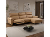 Themis Light Brown Power Sectional - Ornate Home