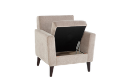 Theo Accent Chair & Ottoman - Ornate Home