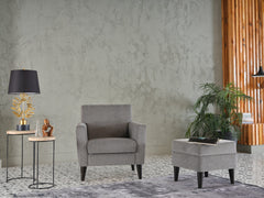 Theo Accent Chair & Ottoman - Ornate Home