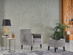 Theo Accent Chair & Ottoman - Ornate Home