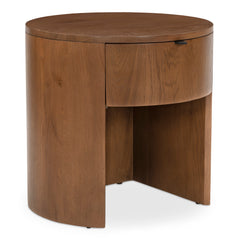 Theo Brown One Drawer Nightstand - Ornate Home