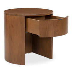 Theo Brown One Drawer Nightstand - Ornate Home
