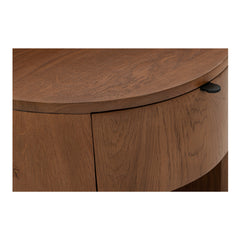 Theo Brown One Drawer Nightstand - Ornate Home