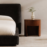 Theo Brown One Drawer Nightstand - Ornate Home