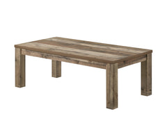 Theo Brown Reclaimed Wood 3-Piece Coffee Table Set - Ornate Home