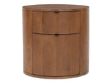 Theo Brown Two Drawer Nightstand - Ornate Home