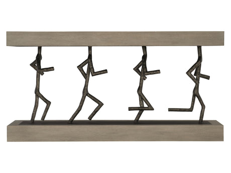 Theo Cerused Greige Console Table - Ornate Home