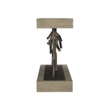 Theo Cerused Greige Console Table - Ornate Home