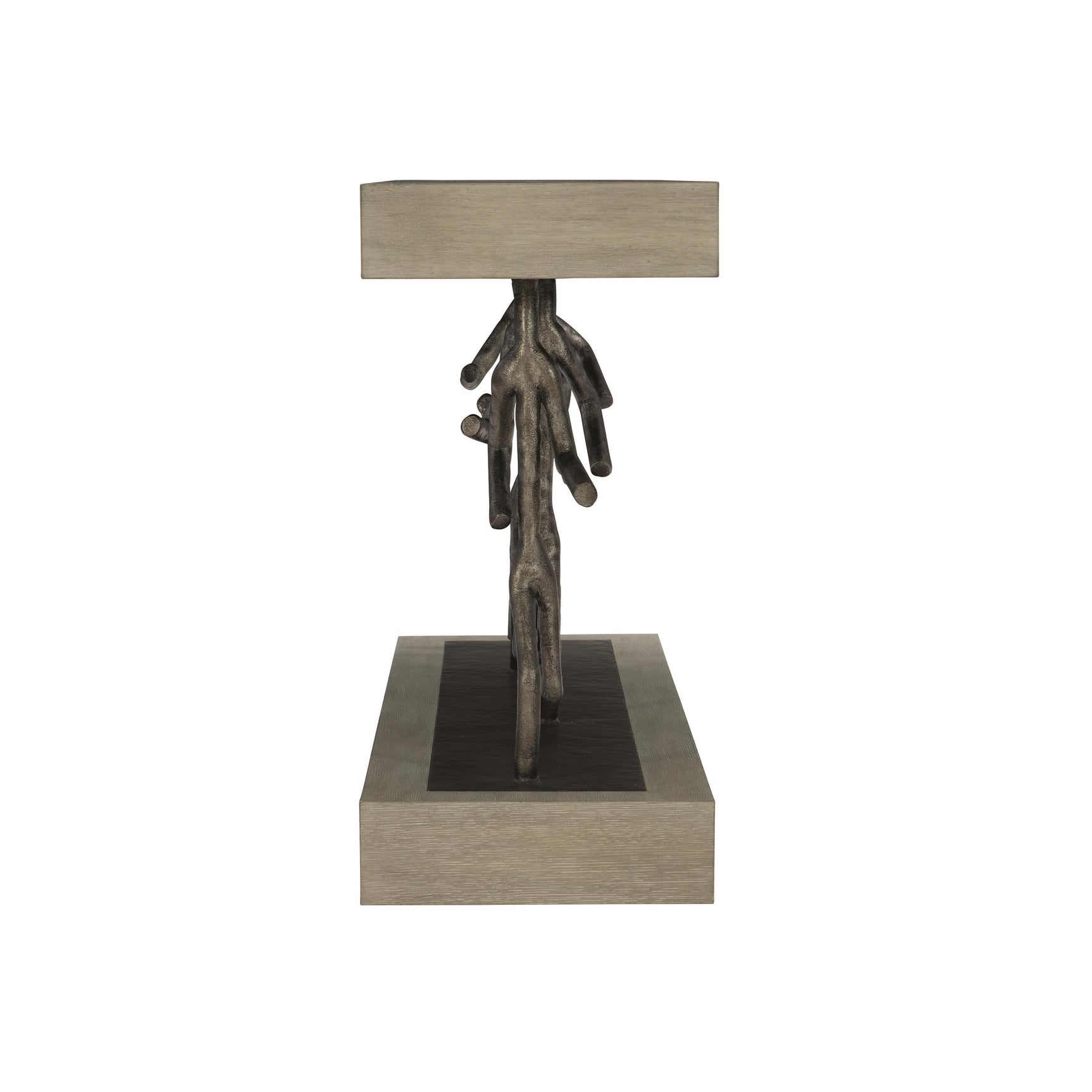 Theo Cerused Greige Console Table - Ornate Home