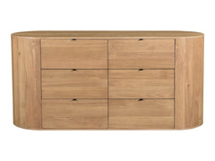 Theo Natural 6 Drawer Dresser - Ornate Home