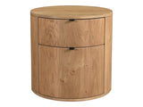 Theo Natural Two Drawer Nightstand - Ornate Home