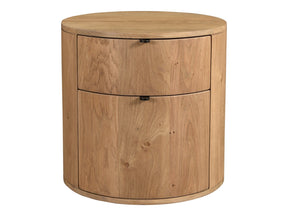 Theo Natural Two Drawer Nightstand - Ornate Home