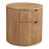 Theo Natural Two Drawer Nightstand - Ornate Home