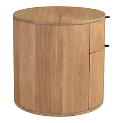 Theo Natural Two Drawer Nightstand - Ornate Home
