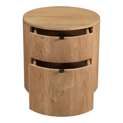 Theo Natural Two Drawer Nightstand - Ornate Home