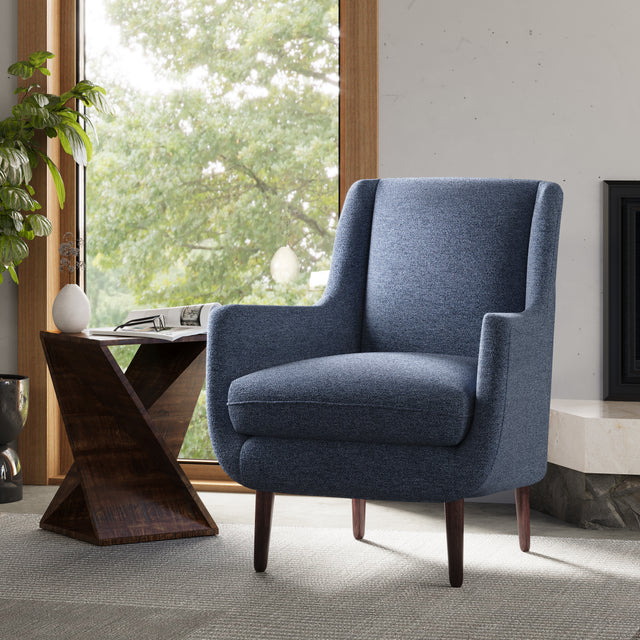 Theo Navy Accent Chair - Ornate Home
