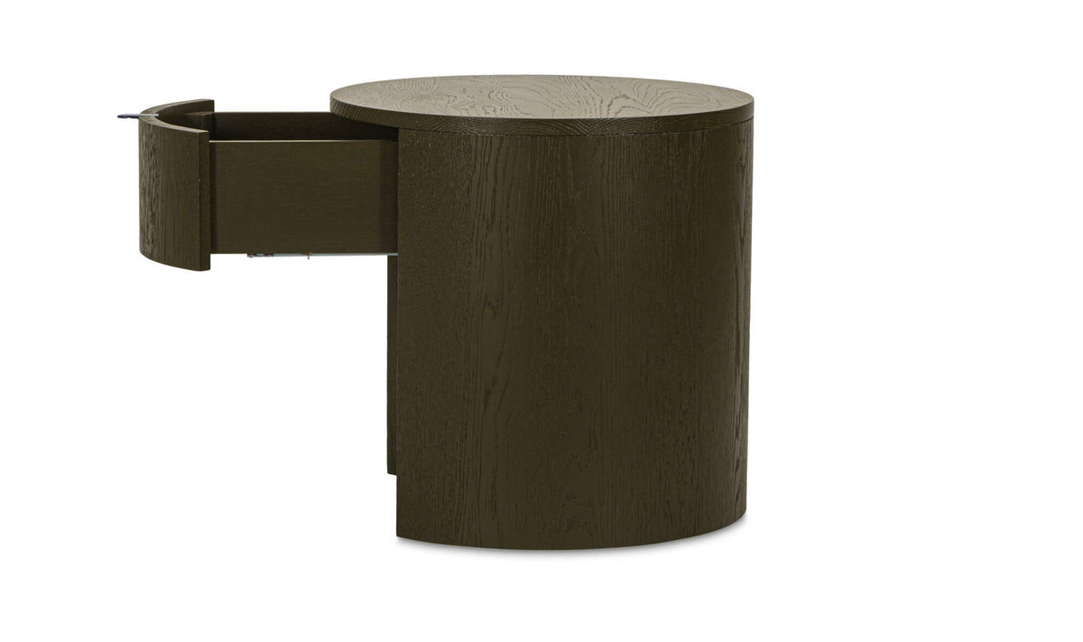 Theo Olive 1 Drawer Nightstand - Ornate Home