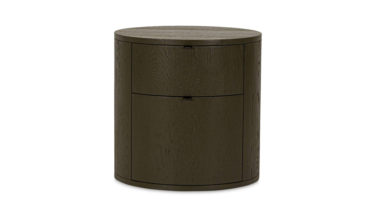 Theo Olive 2 Drawer Nightstand - Ornate Home