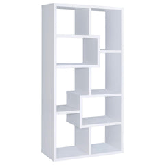 Theo White 71-inch 7-shelf Bookshelf - Ornate Home